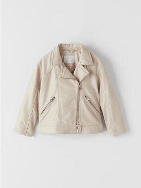 ZARA FAUX LEATHER BIKER JACKET